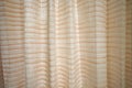 Orange Lines Wavy Curtain