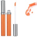 Orange Lip Gloss, sample Royalty Free Stock Photo