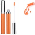 Orange Lip Gloss, sample Royalty Free Stock Photo