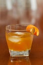 Orange liquor on the rocks Royalty Free Stock Photo