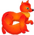 orange little cute furry fluffy fox