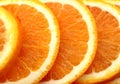 Texture of oranges sliced