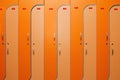 Orange lockers Royalty Free Stock Photo