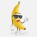 Yellow Banana mascot thumb pose