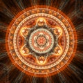 Orange mandala