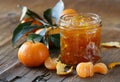 Orange mandarin homemade jam marmelade