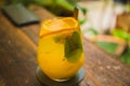 Orange and mango mocktail