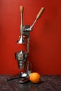 Orange and manual (mechanical) squezeer
