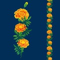 Orange marigold bouquet