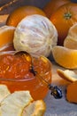 Orange Marmalade - fruit preserve Royalty Free Stock Photo