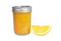 Orange Marmalade with Wedge Royalty Free Stock Photo