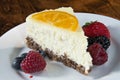 Orange Mascarpone CheeseCake slice