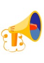 Orange megaphone