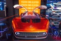 Orange Mercedes New Vision one - eleven model. Thailand, Bangkok 07 april 2024