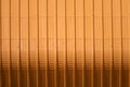 orange metal sheet pattern and vertical line design Royalty Free Stock Photo