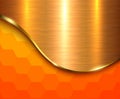 Orange metallic background