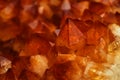 mineral Citrine quartz cluster crystal texture Royalty Free Stock Photo