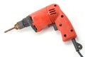 Orange mini Portable drill Royalty Free Stock Photo