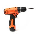 Orange mini Portable drill Royalty Free Stock Photo