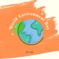 Orange Minimal World Environment Instagram Post