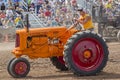 Orange Minneapolis Moline tractor