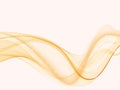 Orange modern abstract lines swoosh certificate Speed smooth wave border Royalty Free Stock Photo