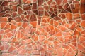 Orange mosaic pattern Royalty Free Stock Photo