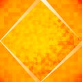 Orange mosaic tiles