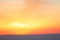 orange mystic sunset in the russian primorye mountains Royalty Free Stock Photo