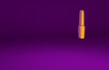 Orange Nail file icon isolated on purple background. Manicure tool. Minimalism concept. 3d illustration 3D render