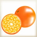 Orange a natural useful plant, juicy and ripe southern fruit, tasty food in the form of an orange fruit, a product from a branch o