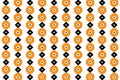 Orange navy blue design vector seamless graphic geometric background pattern Royalty Free Stock Photo