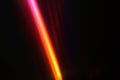 Orange Neon Light Beam with Glow Royalty Free Stock Photo