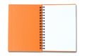 Orange note book Royalty Free Stock Photo