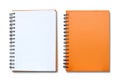 Orange note book Royalty Free Stock Photo
