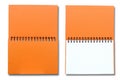 Orange note book Royalty Free Stock Photo