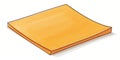 Orange Note Pad Illustration, Stationery , Memo Royalty Free Stock Photo
