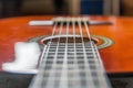 Guitar ,boho ,vintage, nylon strings, classic guitar Royalty Free Stock Photo