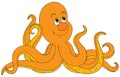 Orange octopus