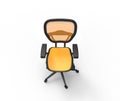 Orange Office Chair - Top View Royalty Free Stock Photo