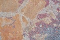 Orange old stone road surface. Seamless Texture. The texture of a stone road Royalty Free Stock Photo