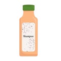 orange opaque bottle with fragrant shampoo