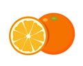 Orange organic healthy natural food icon