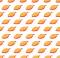 Orange ornate leaves seamless vector pattern Royalty Free Stock Photo