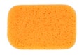 Orange oval bath sponge