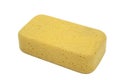 Orange oval bath sponge