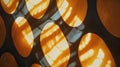 Orange ovals on a dark background with shadows AIG51A Royalty Free Stock Photo