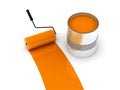 Orange paint