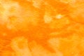 Orange painted crepe paper background Royalty Free Stock Photo