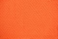 Orange painted wall background with rhomb pattern
